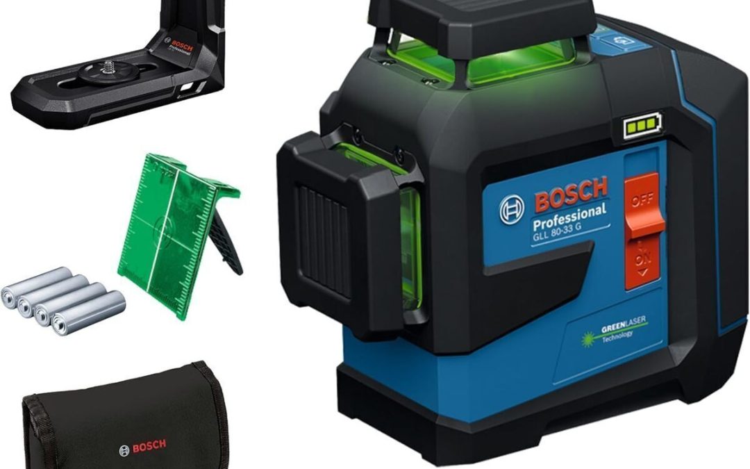 Test du bosch professional gll 80-33 g : laser vert puissant
