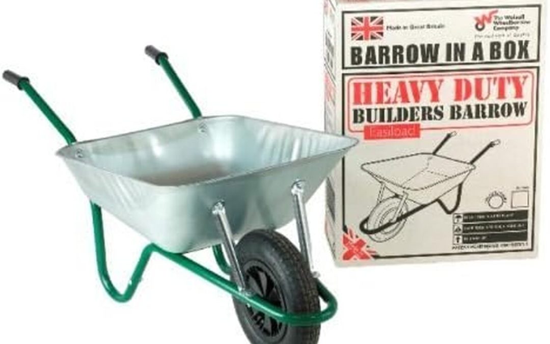 Test : brouette galvanisée The Walsall Wheelbarrow Company, roue pneumatique