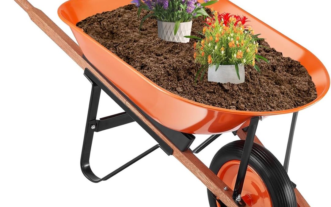 Test : brouette VEVOR 140L, la solution robuste pour jardin et extérieur