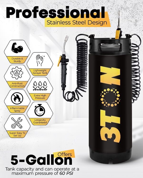 Pulvérisateur de réservoir PPF, outils de film de protection de peinture en acier inoxydable, pulvérisateur haute pression, fût de réservoir d'eau teinté en TPU, pulvérisateur à pompe à compression