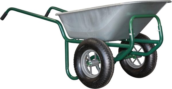 Brouette Haemmerlin Pro Select Expert Twin 150L Galvanisée Roues Gonflées - 306015201