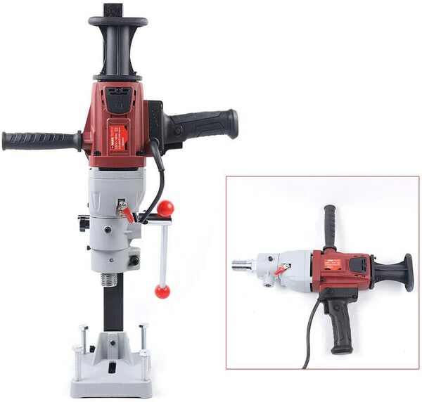 Perceuse à noyau, 2200 W, perceuse à noyau humide, sec, 180 mm, 1200 tr/min, design étanche