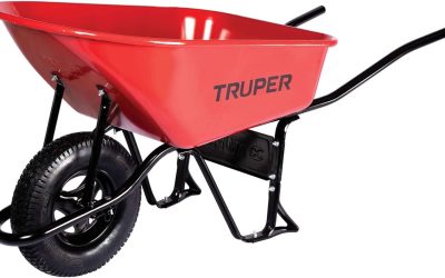 Test : brouette Truper 100L, jante pneumatique, capacité 580 kg