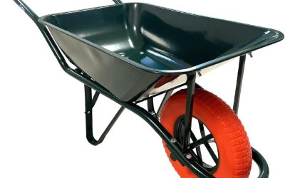 Test de la brouette KELI 75L : roue increvable et poignées ergonomiques