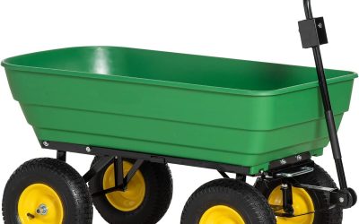 Test du chariot de jardin à benne basculante 125L Outsunny