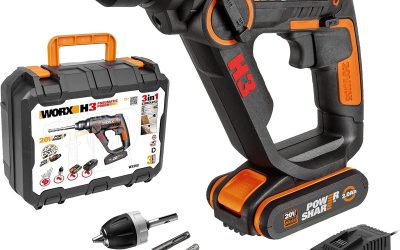 Test du marteau perforateur sans fil WORX H3 WX390 : polyvalence et puissance en action