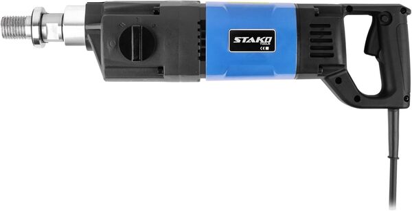 STAKO Carotteuse professionnelle avec moteur puissant de 2300 W - Diamètre de perçage maxi 165-202 mm - Poids 6 kg - Carotteuse diamant pour béton avec PRCD - Unité de carottage à 3 vitesses