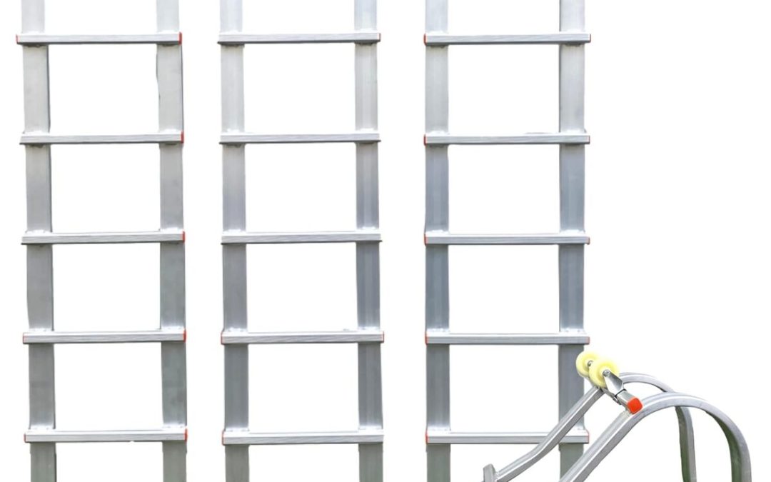 Test : échelle de toit aluminium 5, 40 m avec rallonges et crochet