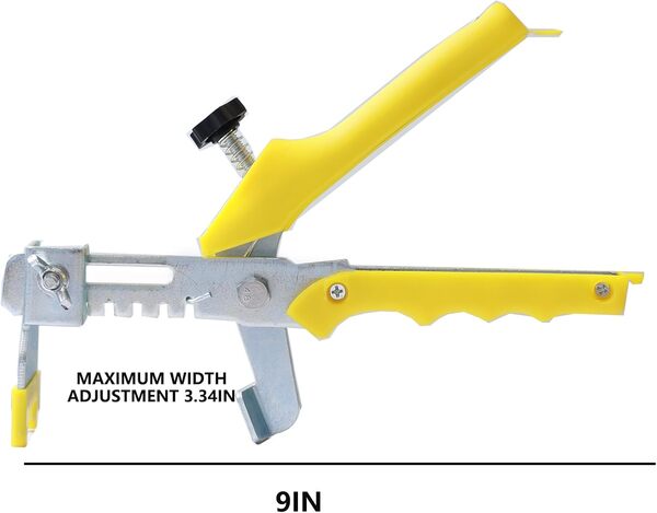 PavePoP Système de nivellement de carrelage avec 600 clips d'espacement bleus de qualité supérieure, 200 cales réutilisables et pince à carrelage – Kit professionnel de nivellement de carrelage (1,5