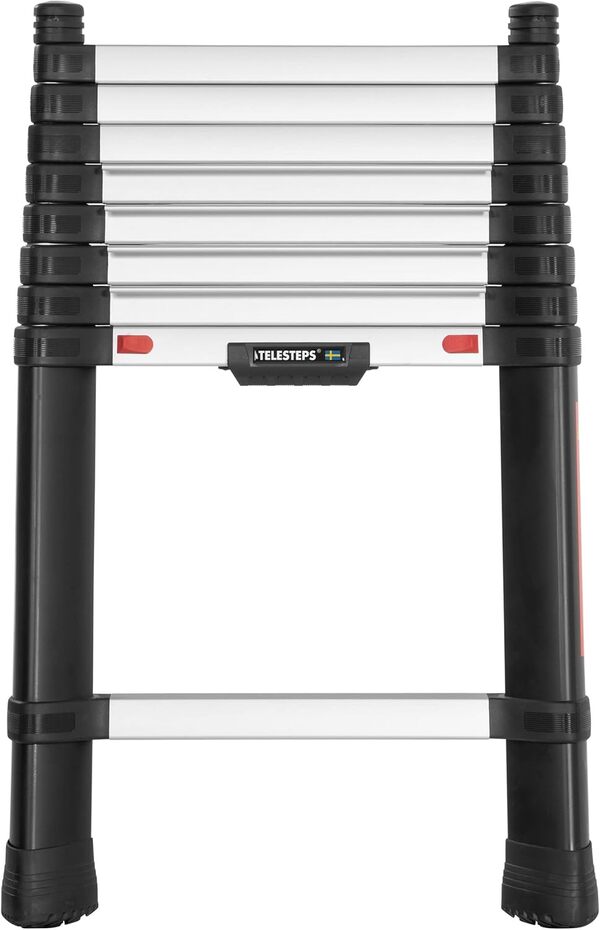 Échelle télescopique 3 m de TELESTEPS I Made in Sweden I Prime Line I Échelle de qualité compacte au Design Premium breveté I Montant Triangulaire I Certification en 131 I 72230-581