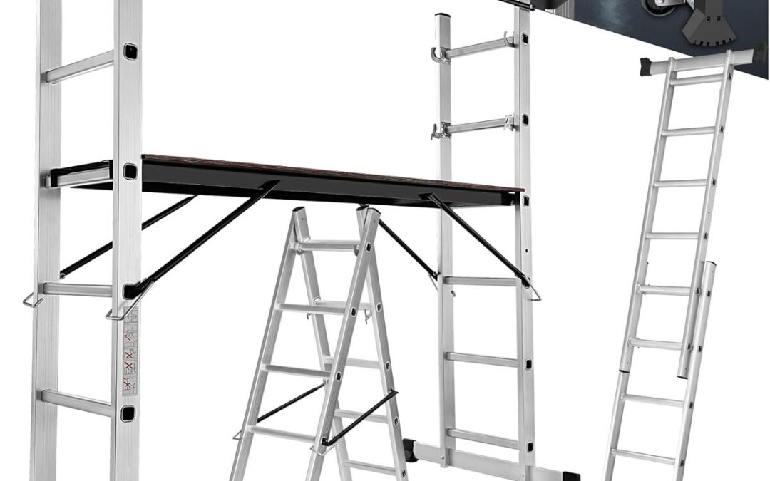 Test de l'échelle multifonction tectake : polyvalence et sécurité