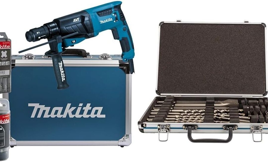 Test du perforateur burineur Makita HR2631FT13 et coffret 17 pièces SDS-Plus