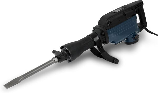 EBERTH Marteau Piqueur Perforateur Burineur électrique 1600W (230V, 1800 coups/min, 36-42 Joules, SDS HEX Prise Hexagonale 30mm, Poignée Robuste, Burin Plat & Pointu Inclus, Coffret)
