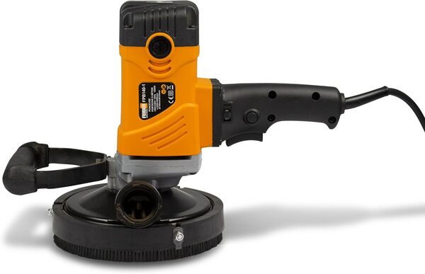 FEIDER Ponceuse à Béton 1500 W 7 Vitesses Variateur de Vitesse, Démarrage en Douceur, Poignée Soft Grip, Adaptateur Aspirateur Inclus, FPB140-1