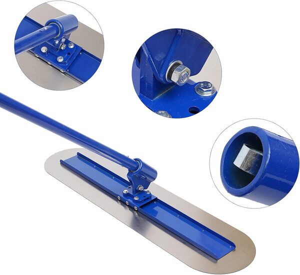 Truelle à lisser, truelle de ciment, truelle en acier inoxydable, truelle de sol, truelle à lisser en acier inoxydable, outil de concret, outil pour plâtre, béton