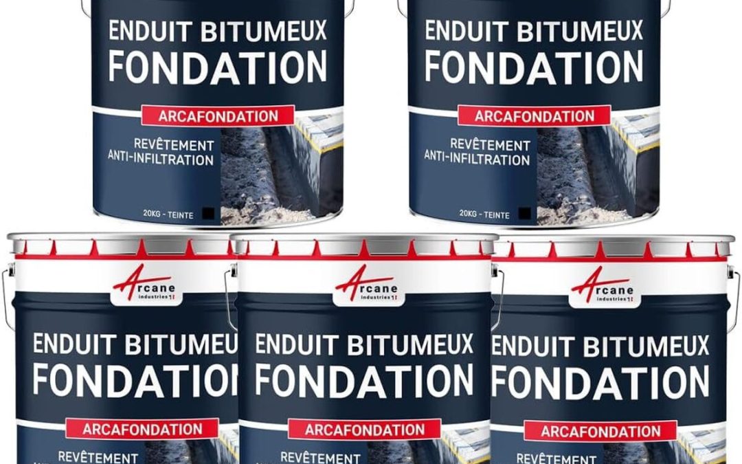 Test : arcafondation enduit noir hydrofuge 5x20kg par Arcane Industries