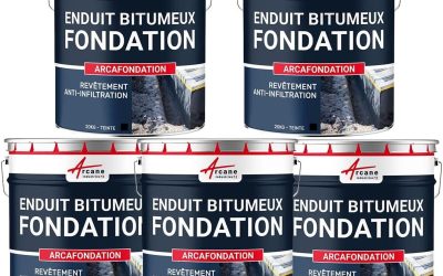 Test : arcafondation enduit noir hydrofuge 5x20kg par Arcane Industries