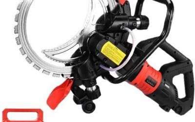 Test : scie à béton électrique GJBMXSM 8800 W/9500 W, haute puissance et coupe sans poussière