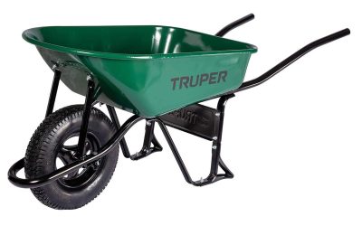 Test : truper brouette de chantier 70L, jante pneumatique 530 kg