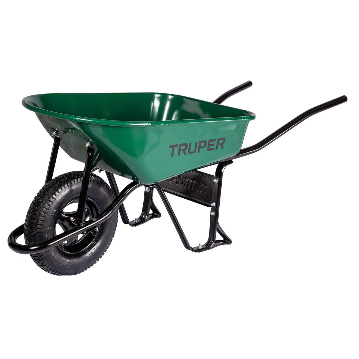 TRUPER Brouette Métallique 100 Litres - Capacité 580 Kg Pour Chantier Et Jardin