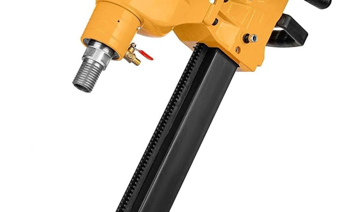 Test : carotteuse Wabrotech 4350 W sur support inclinable