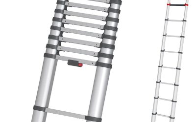 Test : échelle télescopique Hailo 7113131 argent