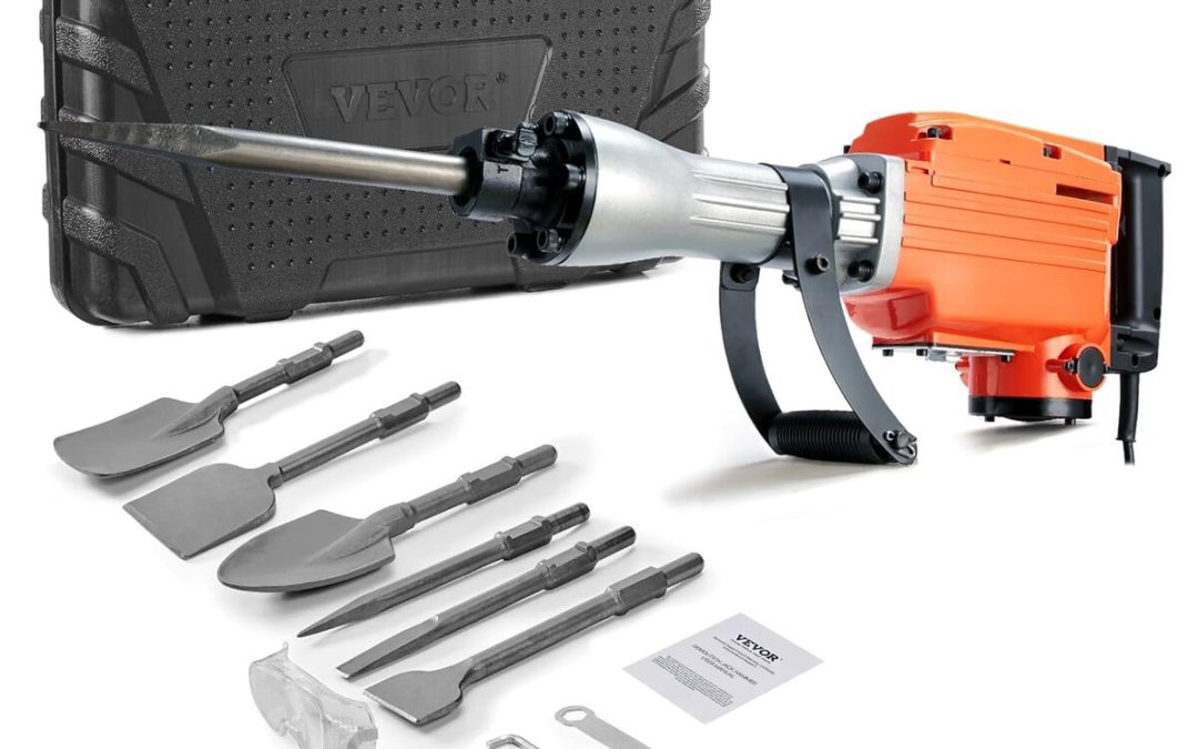 Test : marteau de démolition VEVOR 2200 W, puissance et polyvalence