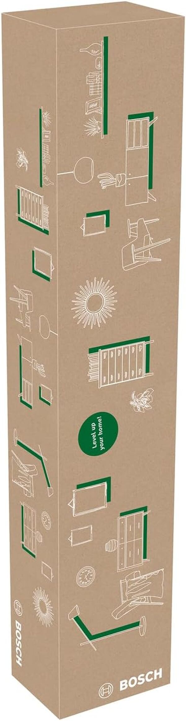 Bosch Laser lignes AdvancedLevel 360 avec trépied premium(3 laser lignes avec laser à 360° pour un alignement dans toute une pièce, dans boîte carton pour e-commerce)
