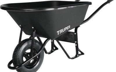 Test de la brouette Truper CAT-60PL avec plateau plastique