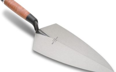 Test de la truelle Marshalltown 19l, poignée en cuir 25, 4 cm