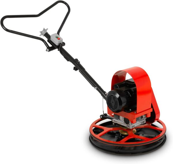 EBERTH Hélicoptère à Béton Lisseuse Béton Électrique 2200W, Plateau de lissage Incl., Diamètre 60cm, Moteur Électro, 230V, Pour le Lissage Professionnel de Différentes Surfaces, Béton, Chape, Enduit