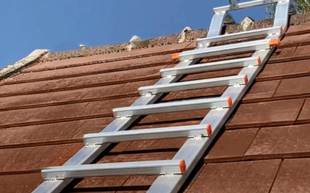 Test de l'échelle de toit en aluminium 5, 90 m : sécurité et stabilité