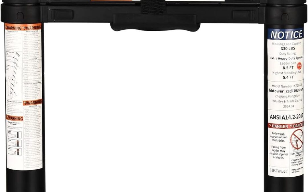 Test de l'échelle télescopique HBTower 6.3M en aluminium