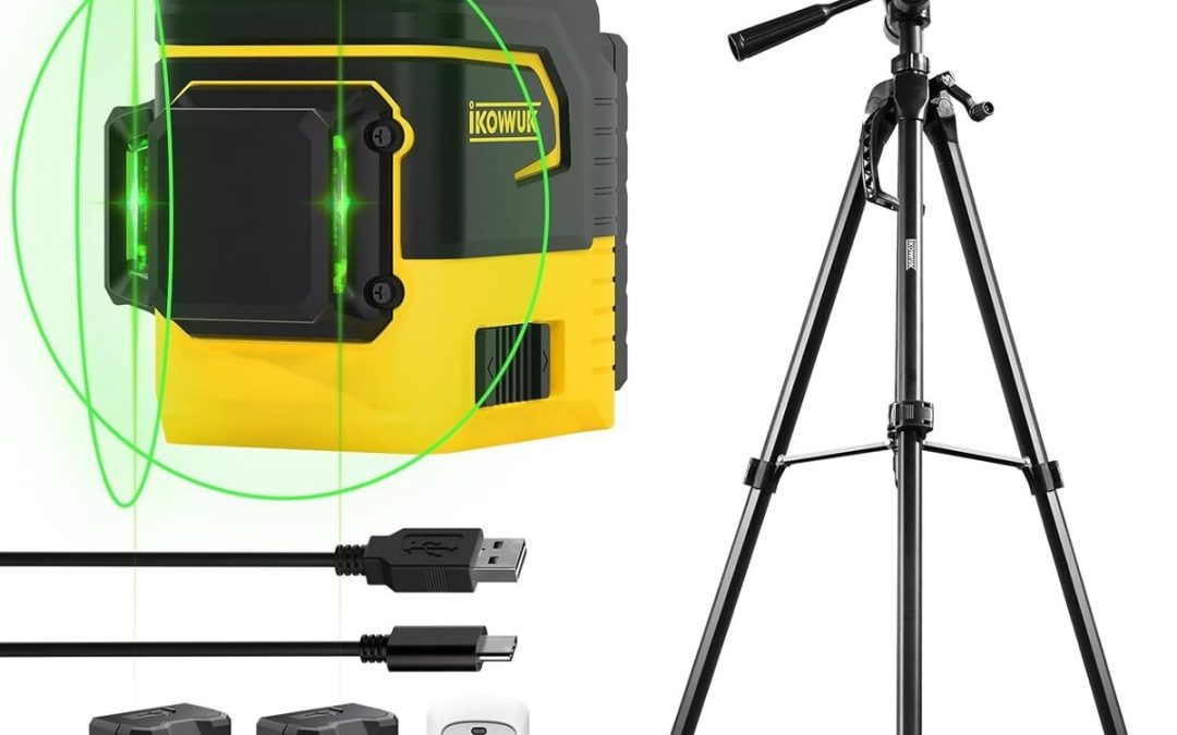 Test du niveau laser 3D 12 lignes rotatif avec trépied