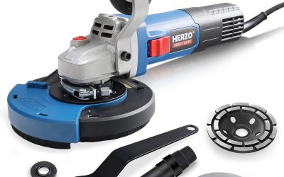 Test : meuleuse d’angle Herzo 1400W, ponceuse à béton efficace