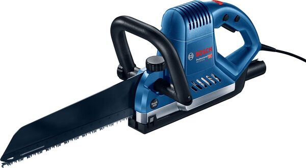 Bosch Professional scie égoïne électrique GFZ 16-35 AC (avec adaptateur d’aspiration, 2 lames TF 350 NHM pour béton cellulaire, 2 lames TF 350 M pour bois + plastiques, guide)