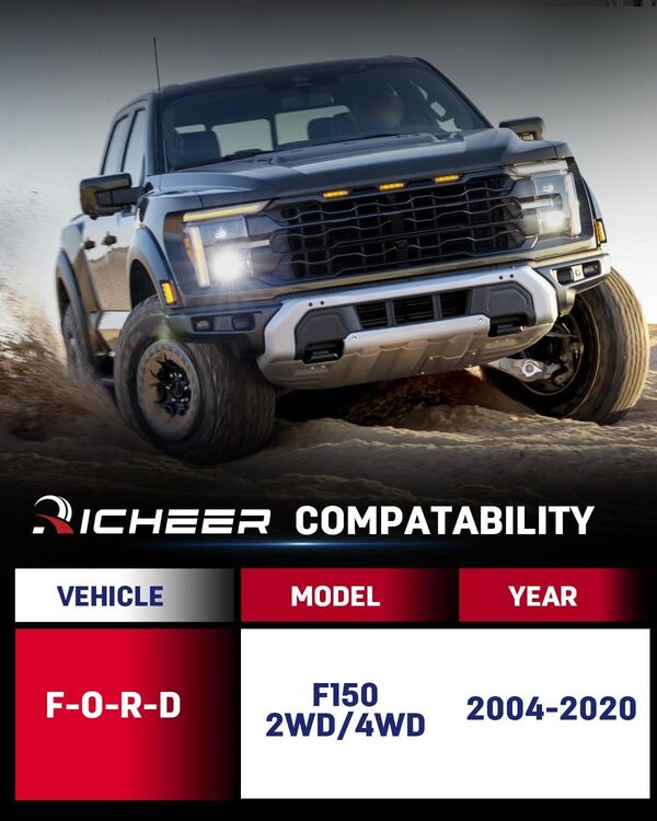 Kit de levage de nivellement pour F150, 3 po avant et 2 po arrière Kit entretoises de levage de niveau pour soulever votre F150,3