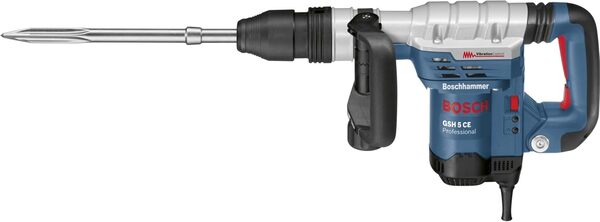 Bosch Professional marteau-piqueur GSH 5 CE (SDS max, puissance de 1 150 W, burin pointu 400 mm, force de frappe de 8,3 J, avec coffret de transport)