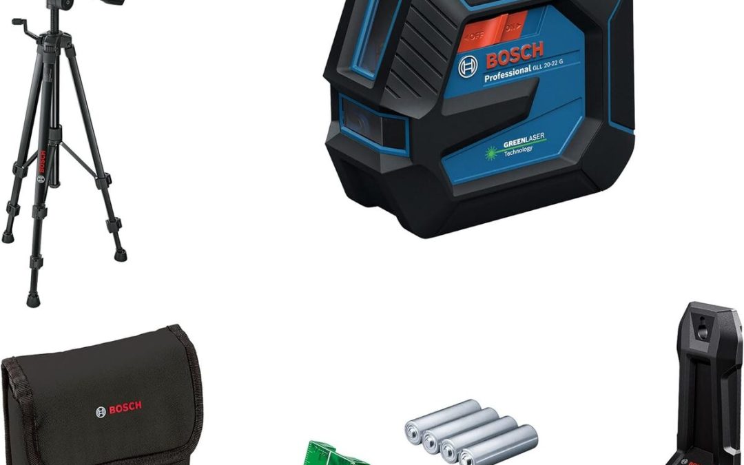Test : bosch Professional laser lignes GLL 20-22 G avec support et trépied