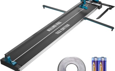 Test du coupe carreaux VEVOR 1200 mm : précision infrarouge et pieds antidérapants