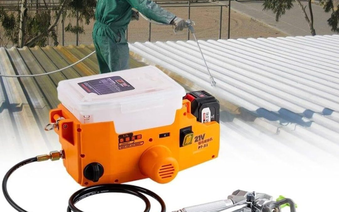 Test du pistolet pulvérisateur sans air 500 W avec batteries lithium 21 V