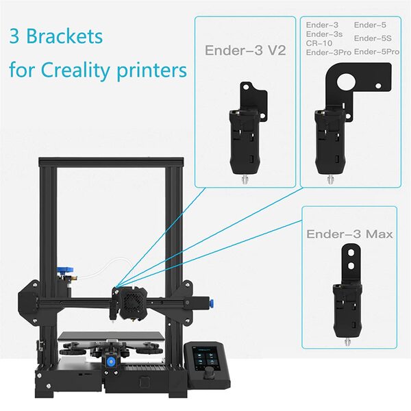 Creality Ender CR Touch Kit de capteur de nivellement automatique compatible avec Ender 3 V2/Ender 3 Pro/Ender 3/Ender 3 Max/Ender 5/Ender 5Pro avec imprimante 3D 32 bits V4.2.2/V4.2.7