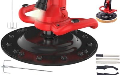 Test de la machine à lisser plâtre 2880W avec tige télescopique et éclairage LED