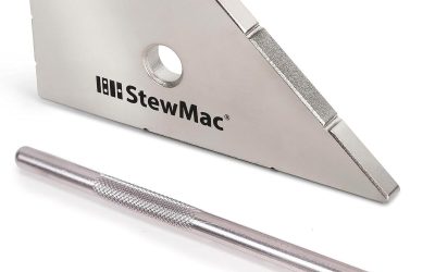 Test du kit StewMac Freet Kisser 2655 : nivellement parfait des frettes de guitare