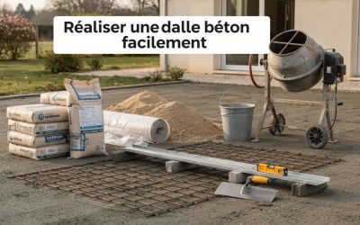 Réaliser une dalle béton facilement