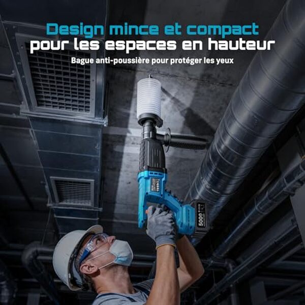 Découvrez la puissance et la polyvalence du marteau perforateur sans fil Seesii 3.2J, un outil essentiel pour vos projets de bricolage et de construction.