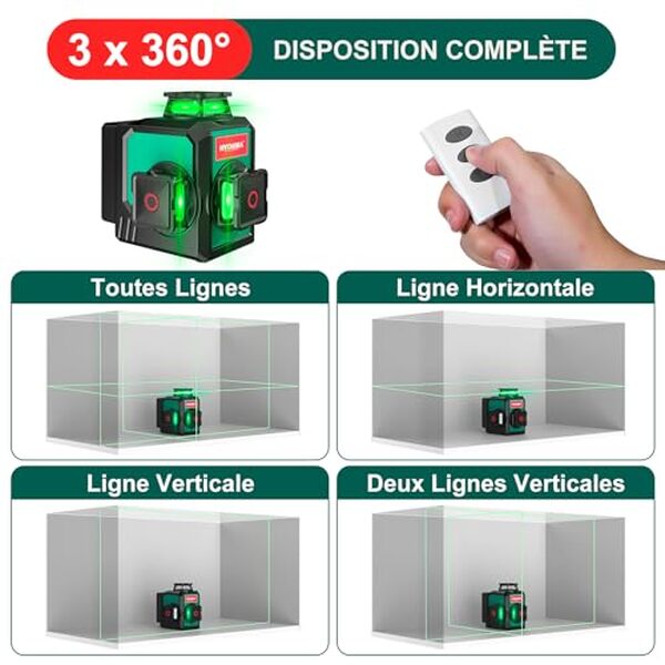 Découvrez le test complet du niveau laser HYCHIKA 3x360° pour des mesures précises et des projets réussis. Performance, praticité et fiabilité sont au rendez-vous.