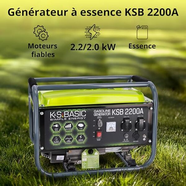 Découvrez notre avis sur le groupe électrogène KSB 2200A de 2200W : efficacité, puissance, et durabilité mises à l'épreuve pour un usage optimal et sécurisé