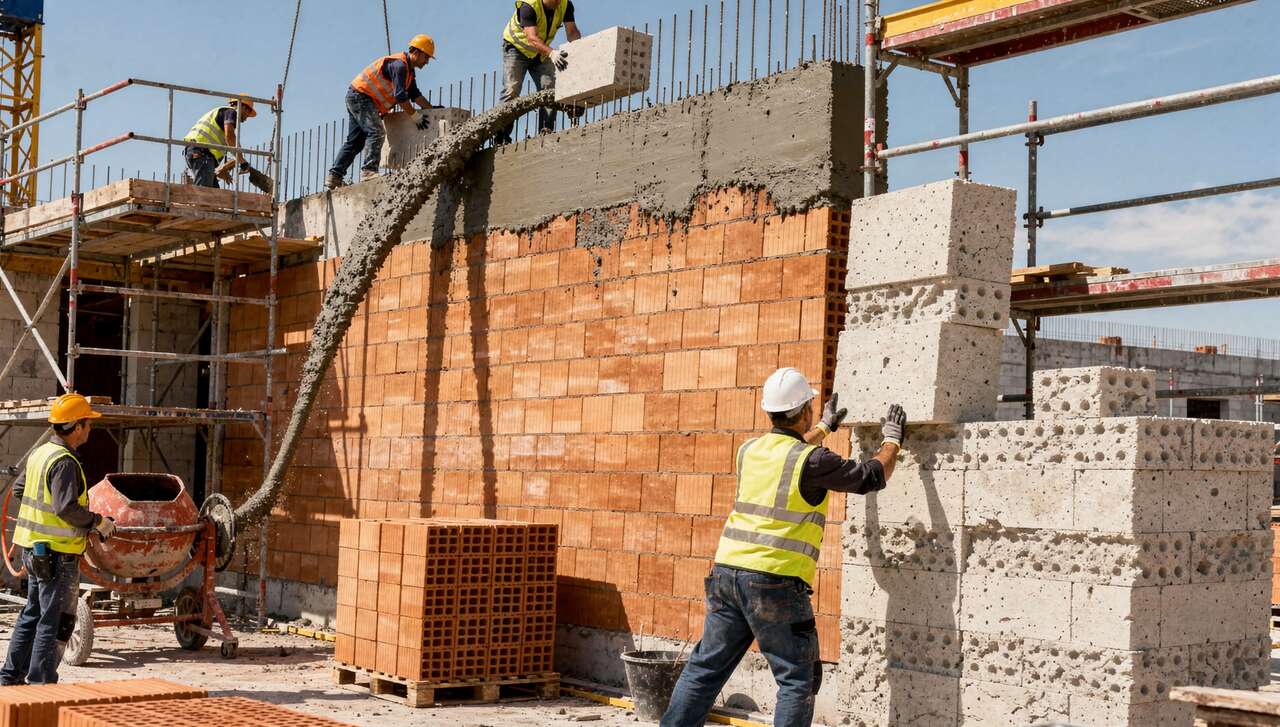Choisir les éléments spéciaux pour le chaînage : béton, terre cuite, béton cellulaire