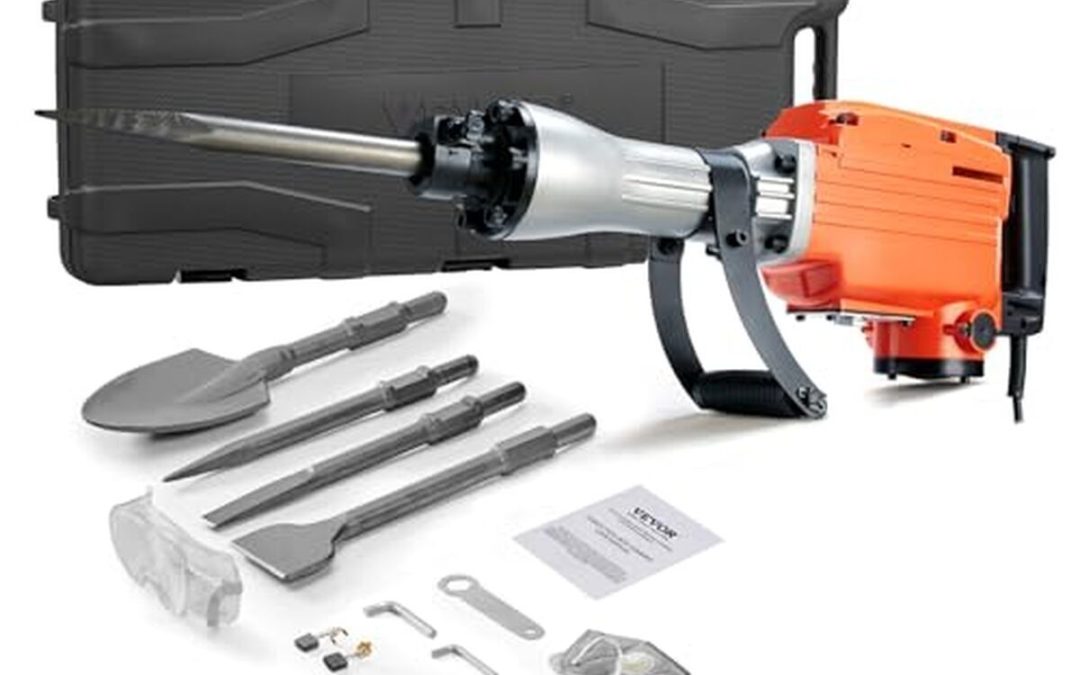 Test : marteau de démolition VEVOR 2200 W, puissant et polyvalent